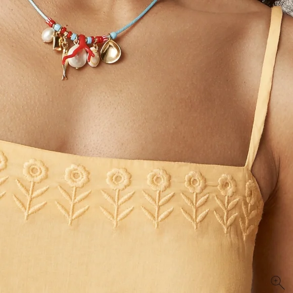 J Crew Sorrento dress in cotton voile CK827 Size M Yellow NWT - Picture 2 of 11